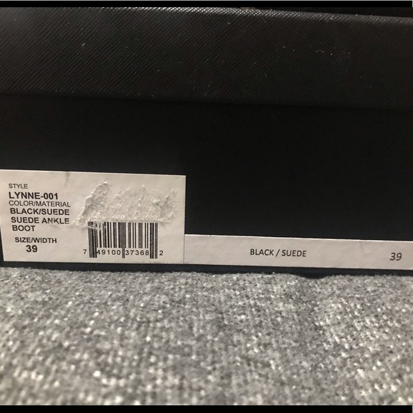 HERVE LEGER LYNNE BLK SUEDE ANKLE BOOTS 39 - Picture 7 of 7